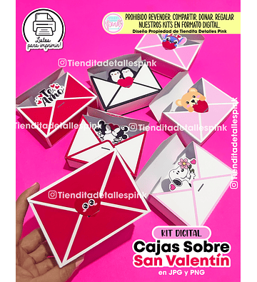 💌KIT DIGITAL "CAJAS SOBRE SAN VALENTÍN" 💌