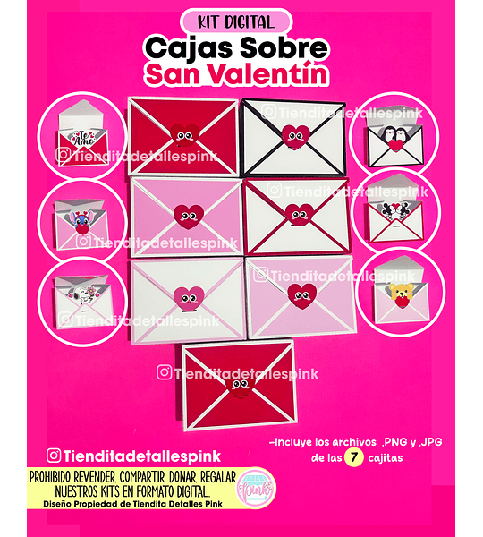💌KIT DIGITAL "CAJAS SOBRE SAN VALENTÍN" 💌