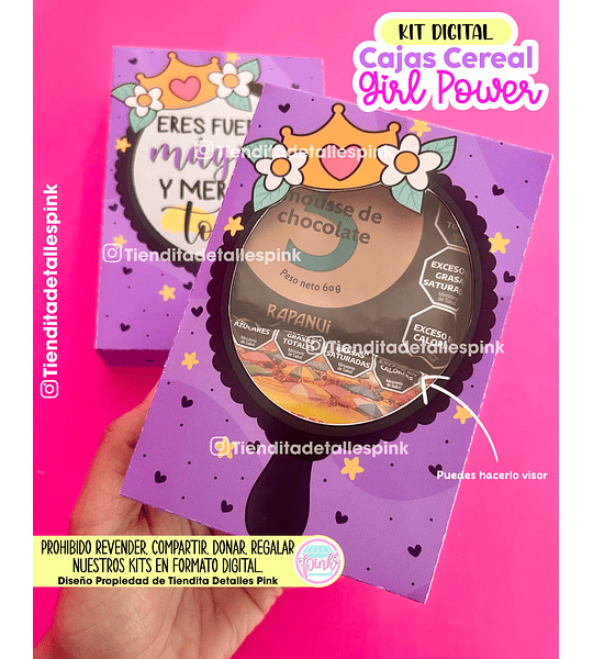 ⚡💄KIT DIGITAL "CAJAS CEREAL GIRL POWER"💄⚡