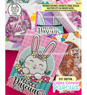 🐰✨ KIT DIGITAL “CAJAS CEREAL PASCUA” ✨🥕