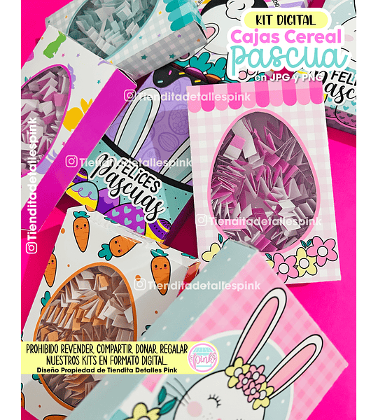 🐰✨ KIT DIGITAL “CAJAS CEREAL PASCUA” ✨🥕