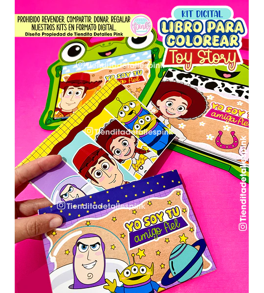 🌈KIT DIGITAL "LIBRO PARA COLOREAR TOY STORY"🌈