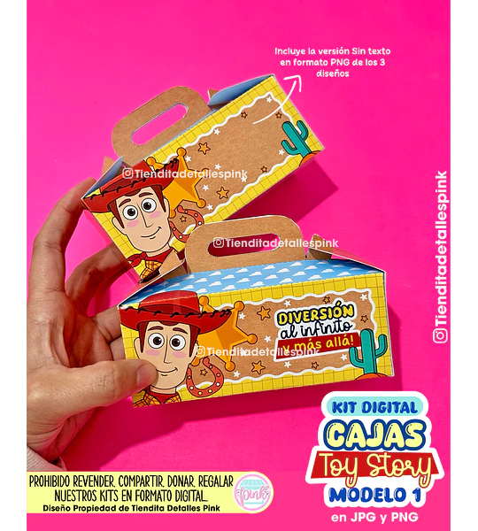 KIT DIGITAL "CAJAS TOY STORY - MODELO 1"
