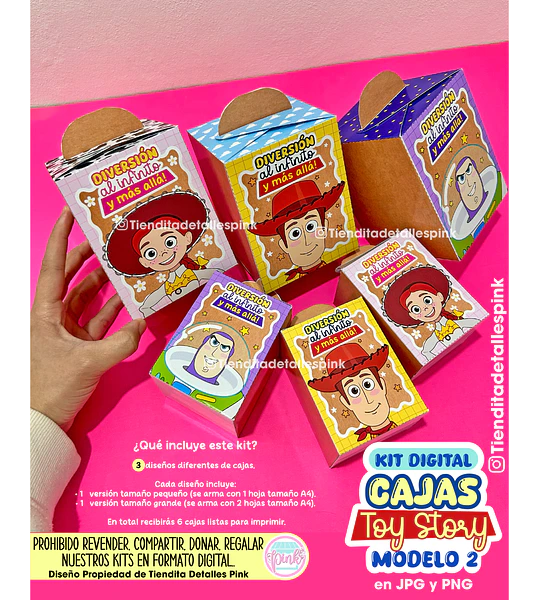KIT DIGITAL "CAJAS TOY STORY - MODELO 2"