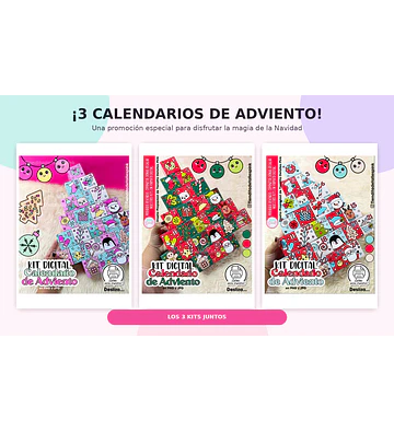 🎄 KIT DIGITAL PROMOCIÓN: 3 CALENDARIOS DE ADVIENTO 🎄