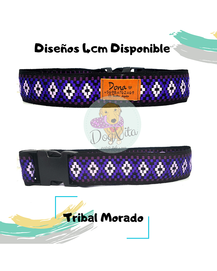 Tribal Morado 4cm 