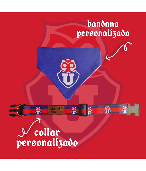 Pack Bandana Universidad de chile azul 