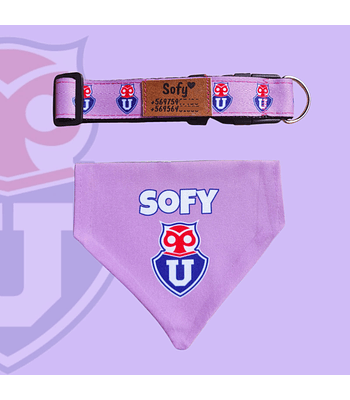 Pack Bandana Universidad de chile Morado