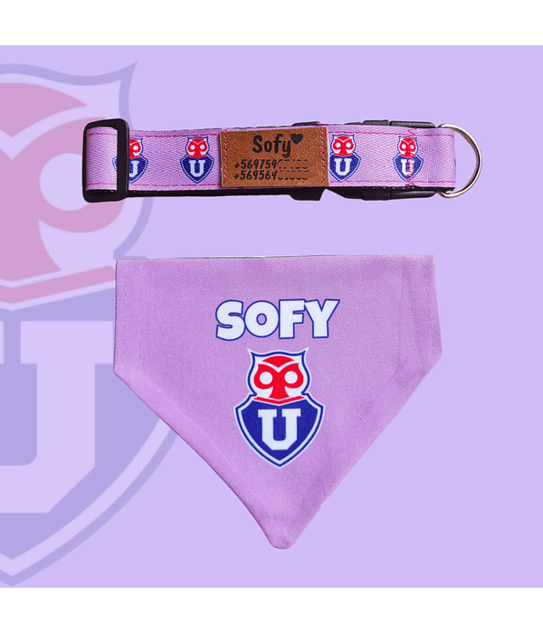 Pack Bandana Universidad de chile Morado