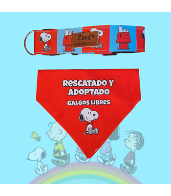 Pack Bandana Snoppy rojo