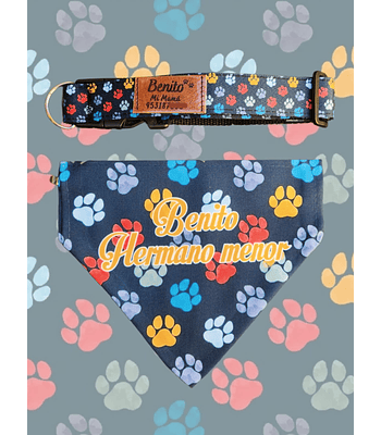 Pack Bandana Patitas Colores