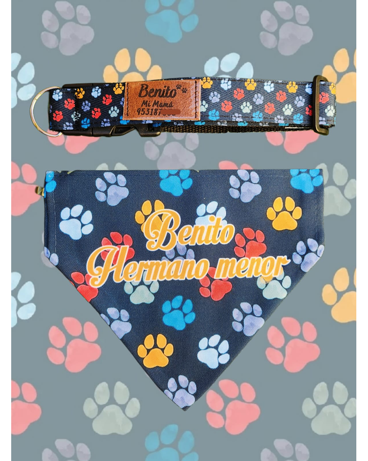 Pack Bandana Patitas Colores