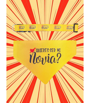 Pack Bandana Quieres ser mi novia