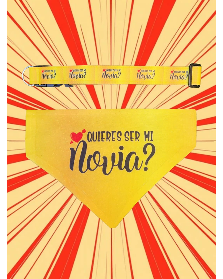 Pack Bandana Quieres ser mi novia