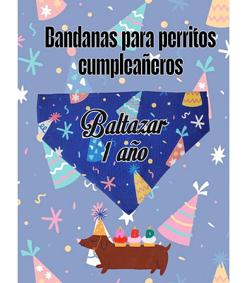 Pack Bandana Cumpleaños