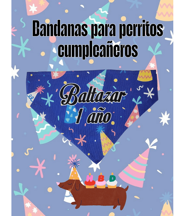 Pack Bandana Cumpleaños