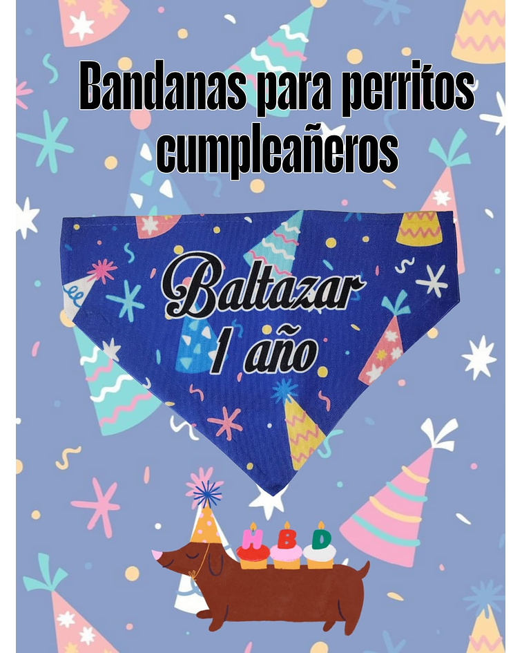 Pack Bandana Cumpleaños