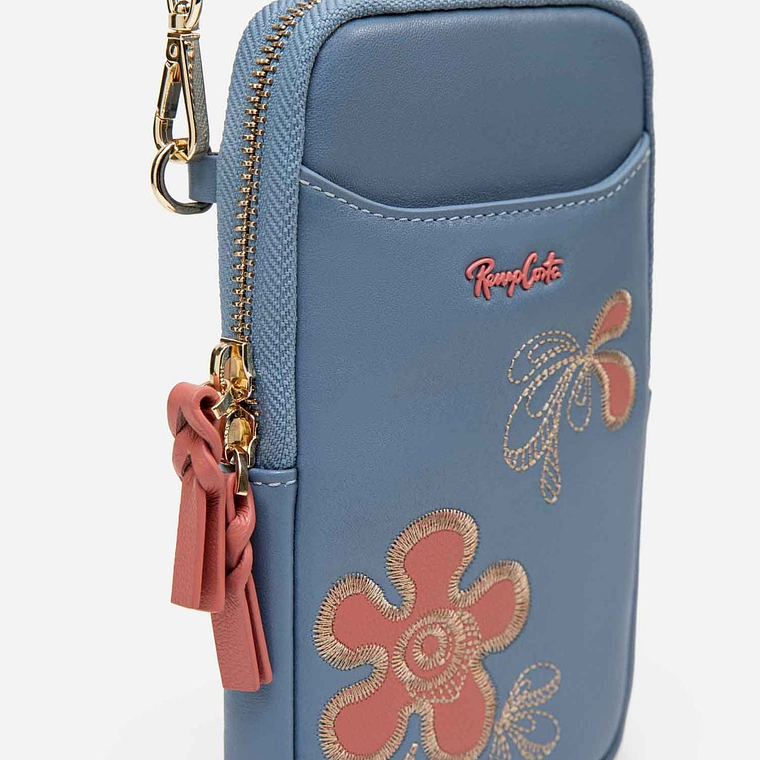 PORTACELULAR FLORA STITCH 3