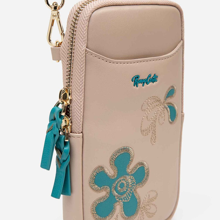 PORTACELULAR FLORA STITCH 3