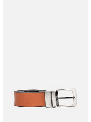 CORREA REVERSIBLE DE CUERO LISO