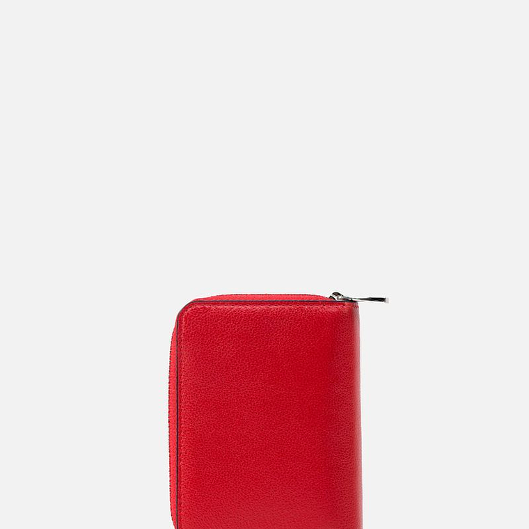 MONEDERO CON TARJETERO EN CUERO GRABADO 2