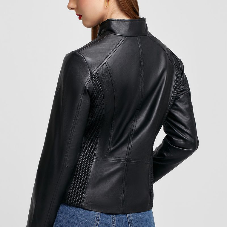 CASACA DE CUERO CON DIFERENTES TEXTURAS 3