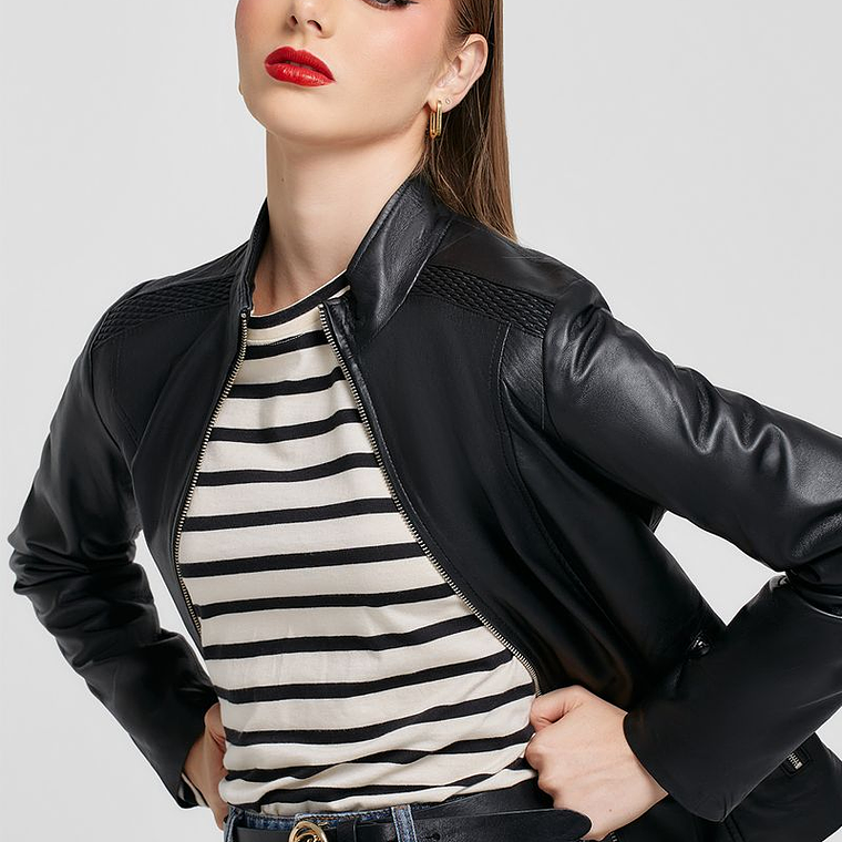 CASACA DE CUERO CON DIFERENTES TEXTURAS 4