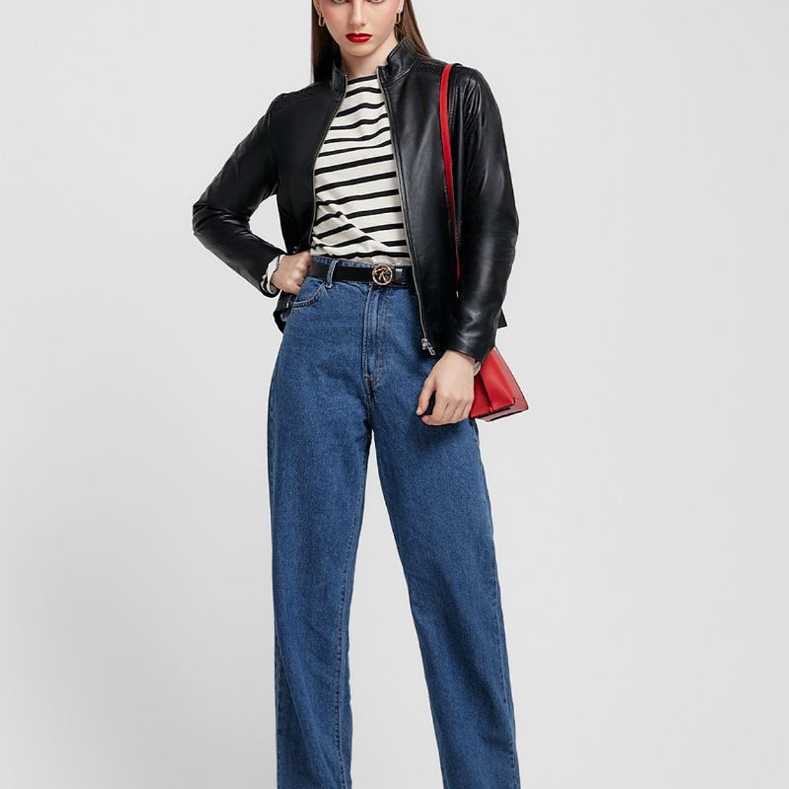 CASACA DE CUERO CON DIFERENTES TEXTURAS 5