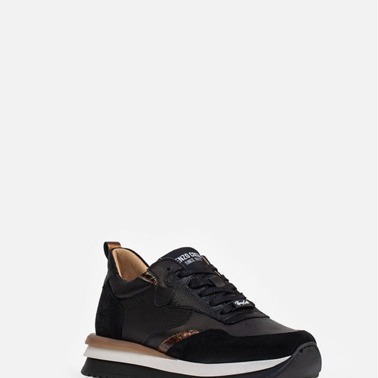 SNEAKERS BLACK & CROCO 3