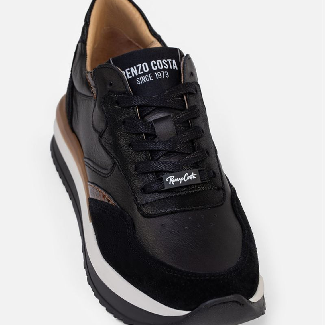 SNEAKERS BLACK & CROCO 4