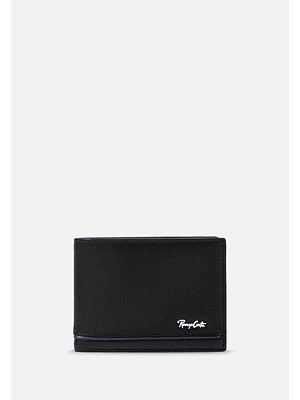 BILLETERA CASUAL CON DETALLE DE LINEA EN CONTRASTE