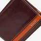 BILLETERA DE DOS CUERPOS EN CUERO ITALIANO Y DETALLES EN CONTRASTE - Miniatura 4