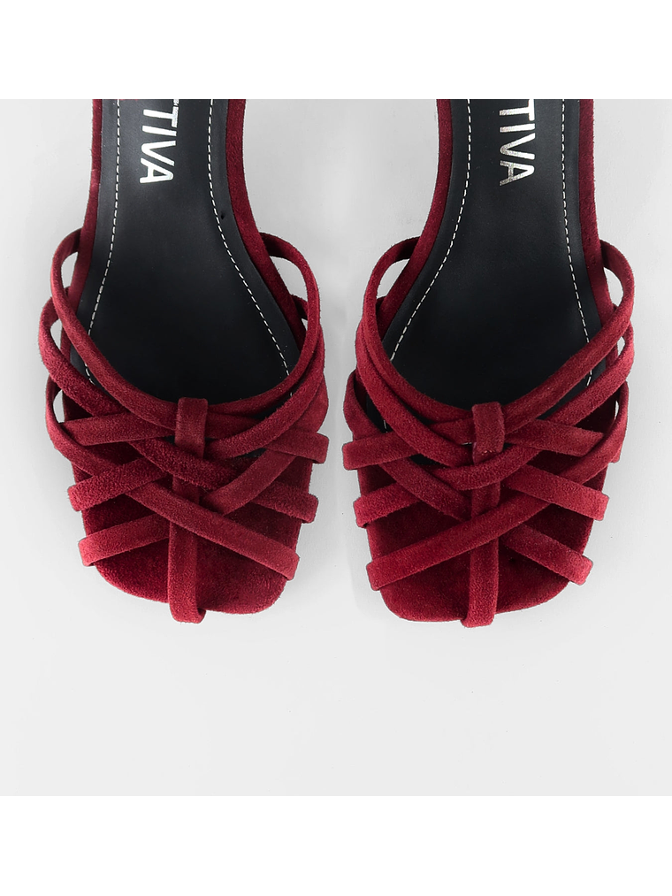 SANDALIA ROMA - GUINDA 3