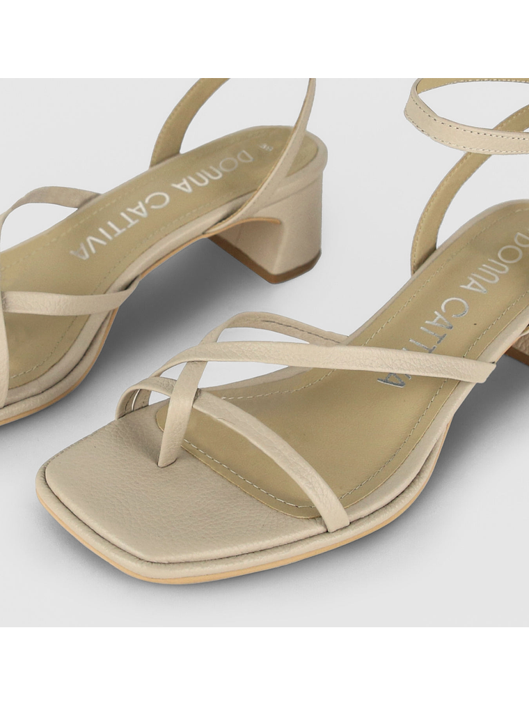 SANDALIA SALVIA - MARFIL 5