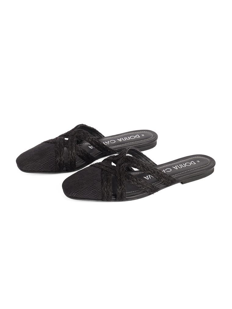 SLIPPER PAMELA - NEGRO 2