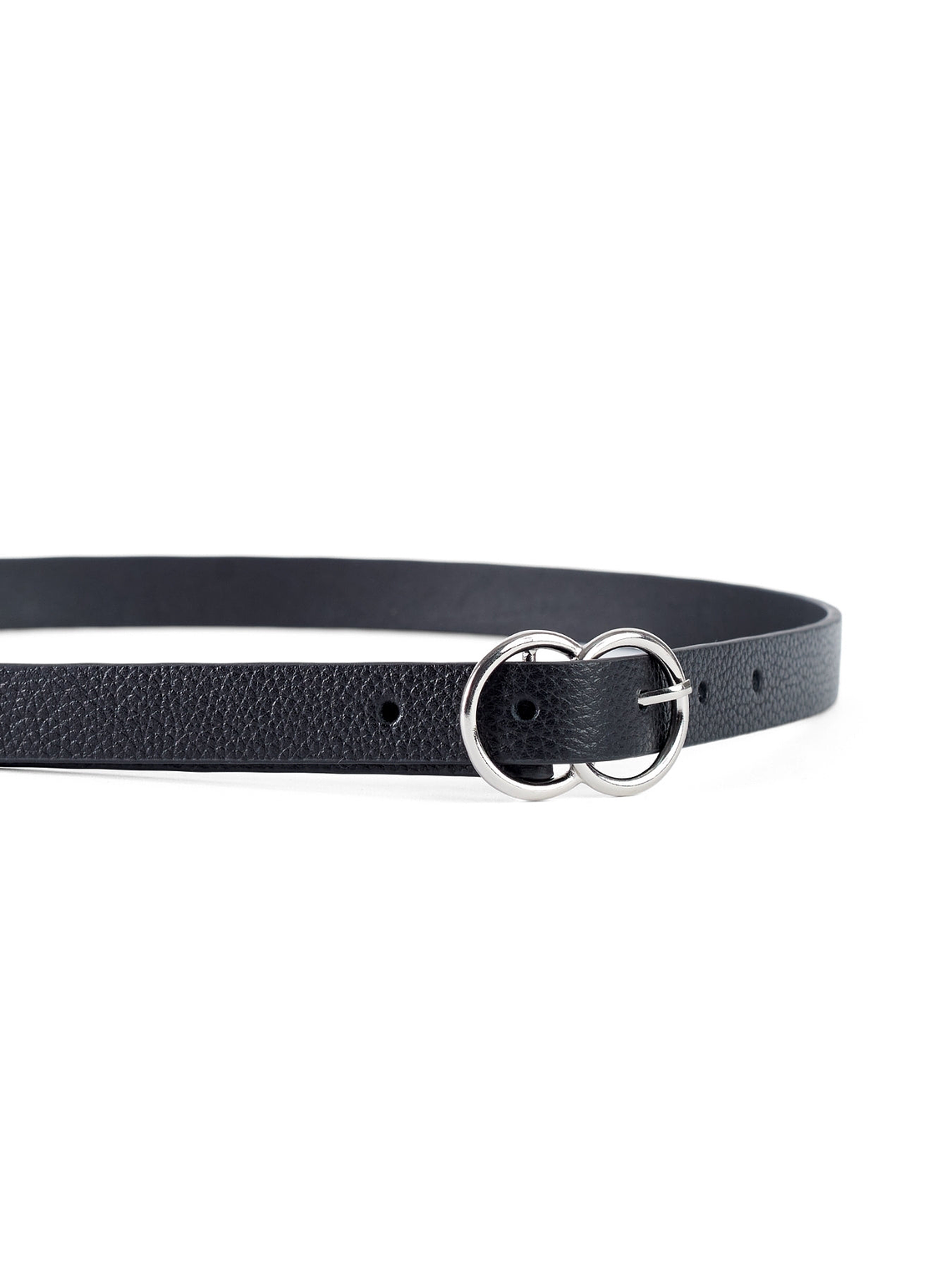 CINTURÓN MINI ENDLESS - NEGRO/PLATA 2