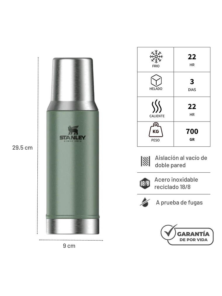 STANLEY MATE SYSTEM CLASSIC VERDE 800 ML 4