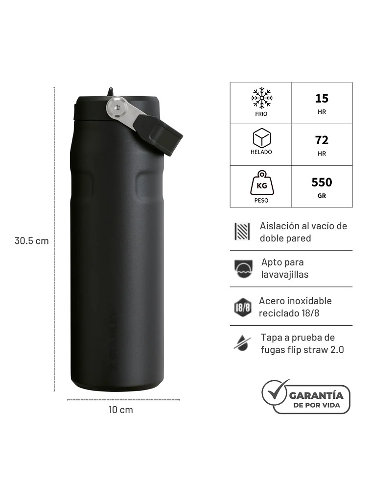 AEROLIGHT FLIP STRAW 710 ML BLACK 4