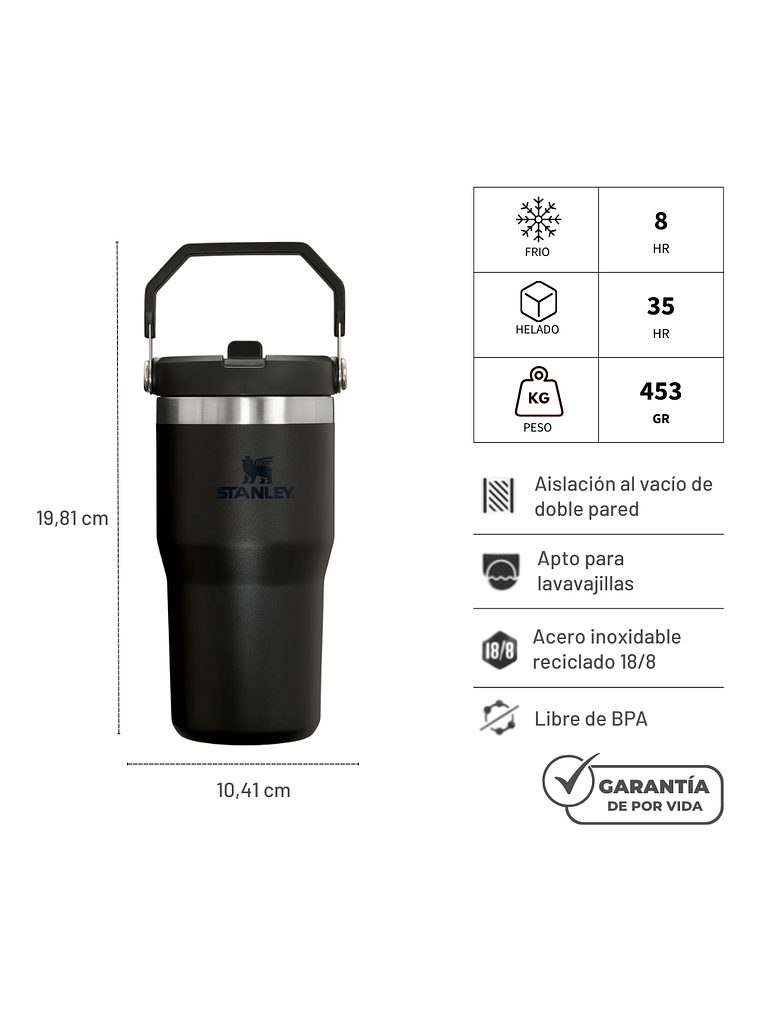 FLIP STRAW TUMBLER 591 ML BLACK 4