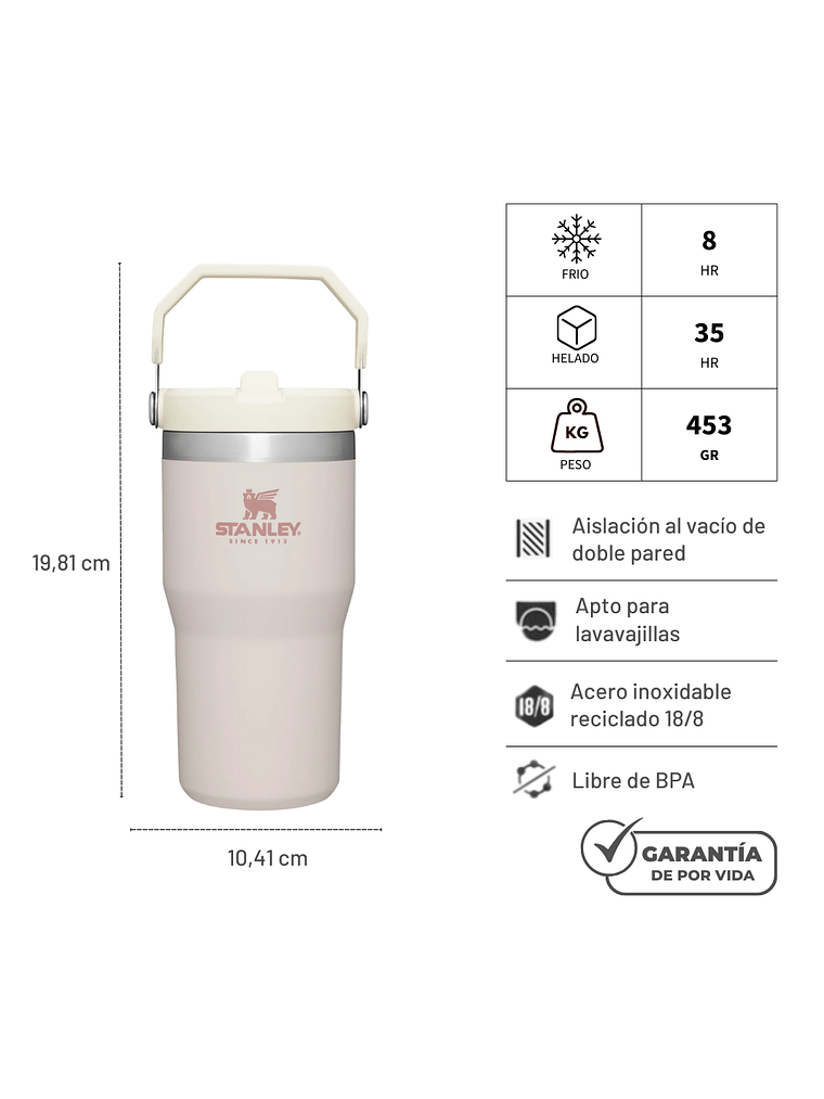 FLIP STRAW TUMBLER 591 ML ROSEQUARTZ 4