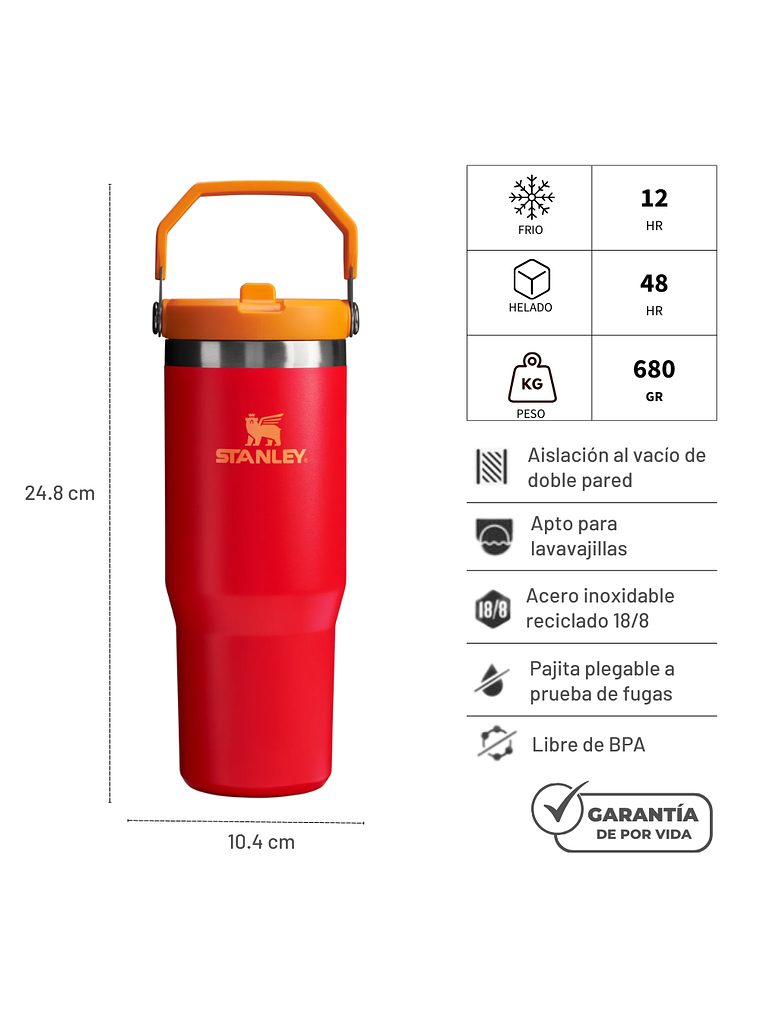 FLIP STRAW TUMBLER CHILI 887 ML 4