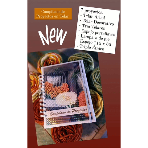 Compilado 7 proyectos en Telar Decorativo