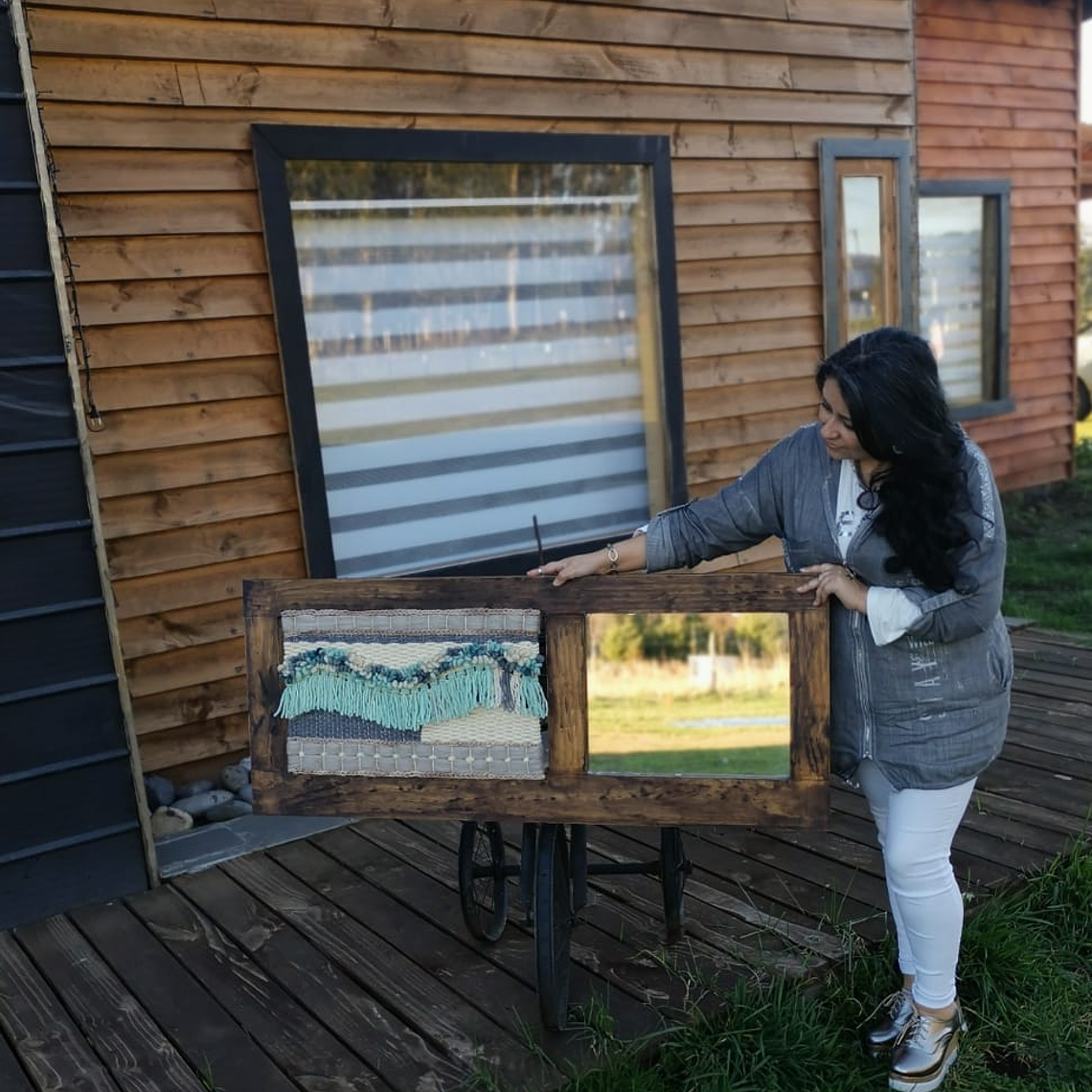 Telar Decorativo con Espejo 2