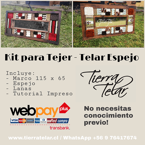 Kit Telar Espejo 115 x 65 