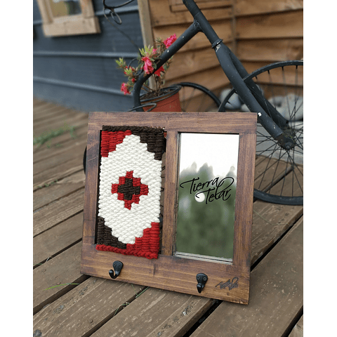 Telar Decorativo Etnico con Espejo