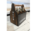 CAJA PORTA CERVEZAS Con destapador metalico