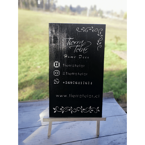 Letrero redes sociales