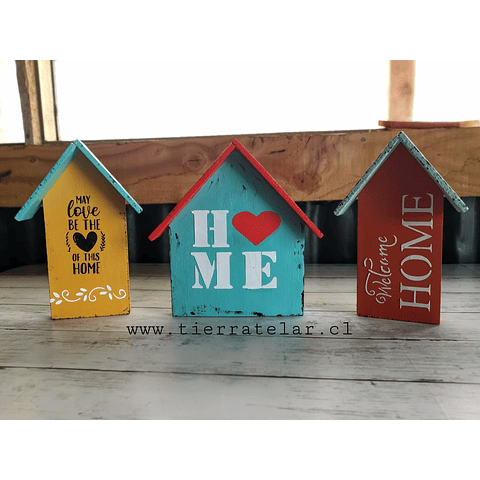 Trio Casitas decorativas 