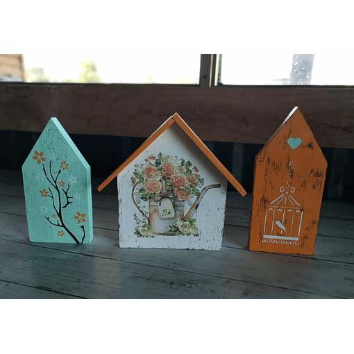 Trio Casitas decorativas 