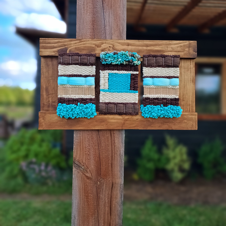 Telar Decorativo Triple 1